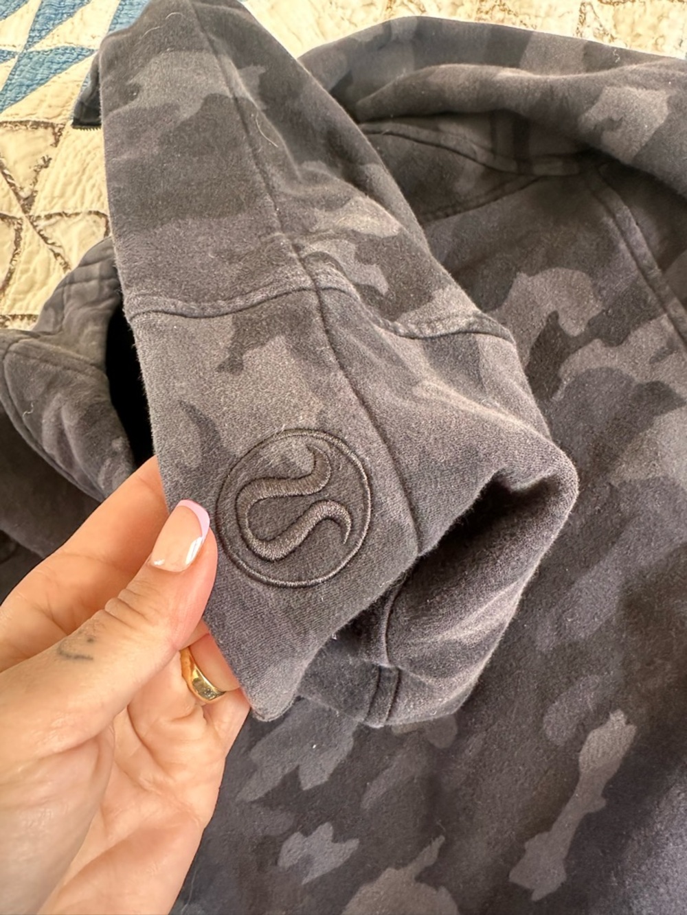Lululemon Scuba Full Zip Hoodie- Heritage 365 Camo Deep Coal Multi - Picture 7 of 12